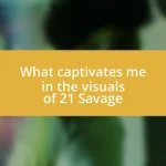 What captivates me in the visuals of 21 Savage